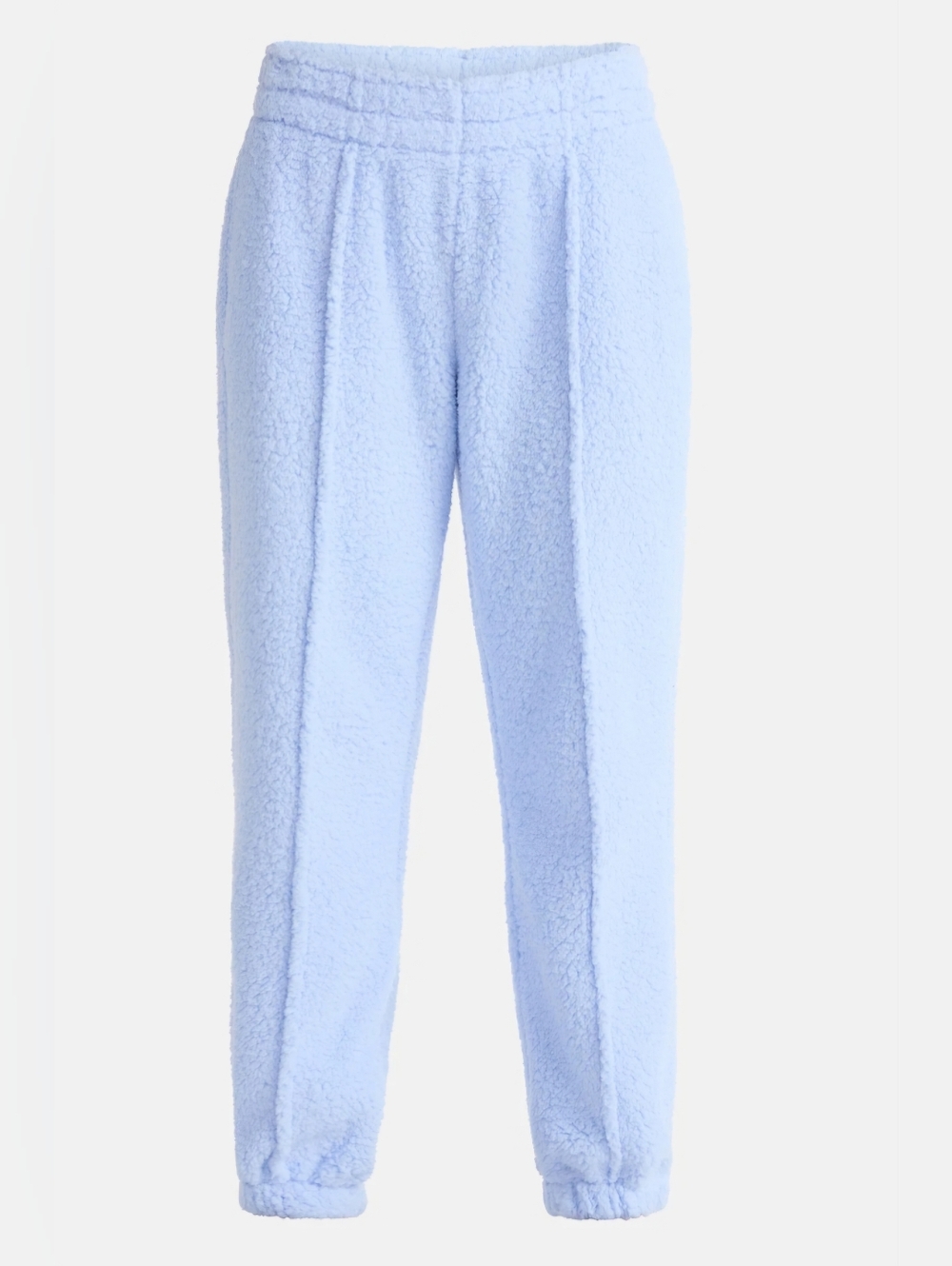 No Boundaries Plush Jogger Pants Light Blue High Rise Pintuck Relaxed Fit L NWT